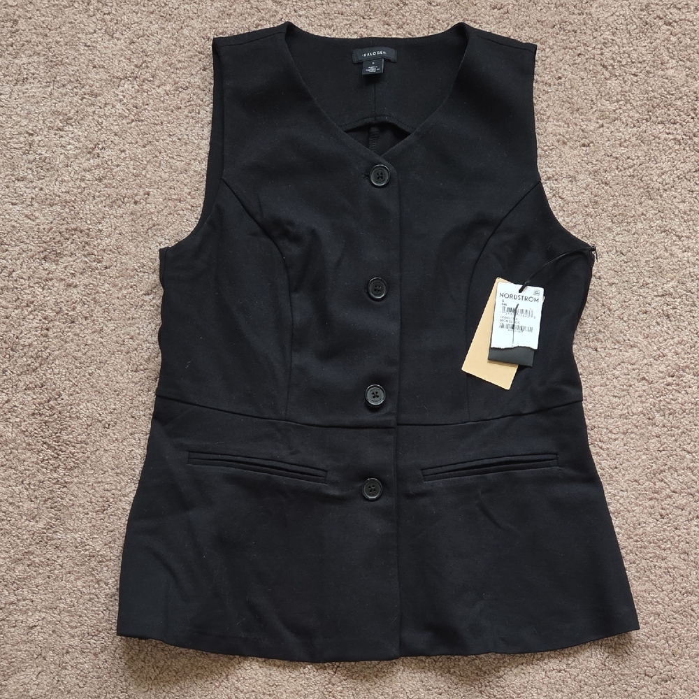*NWT* Halogen Black Vest